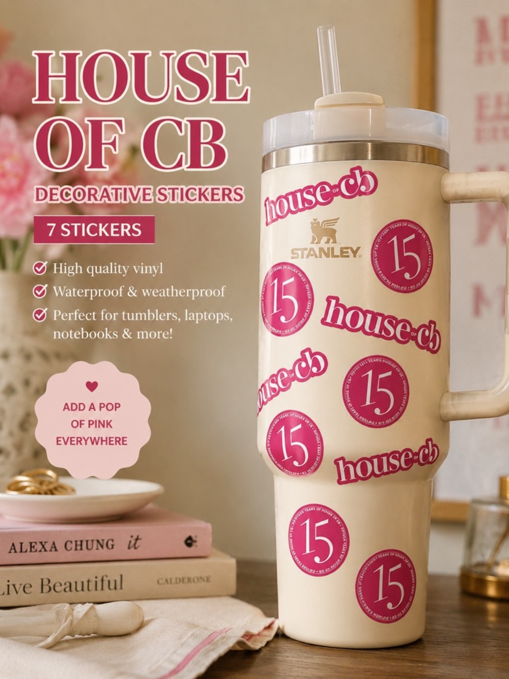 House of CB Decorative Stickers - 7 stickers